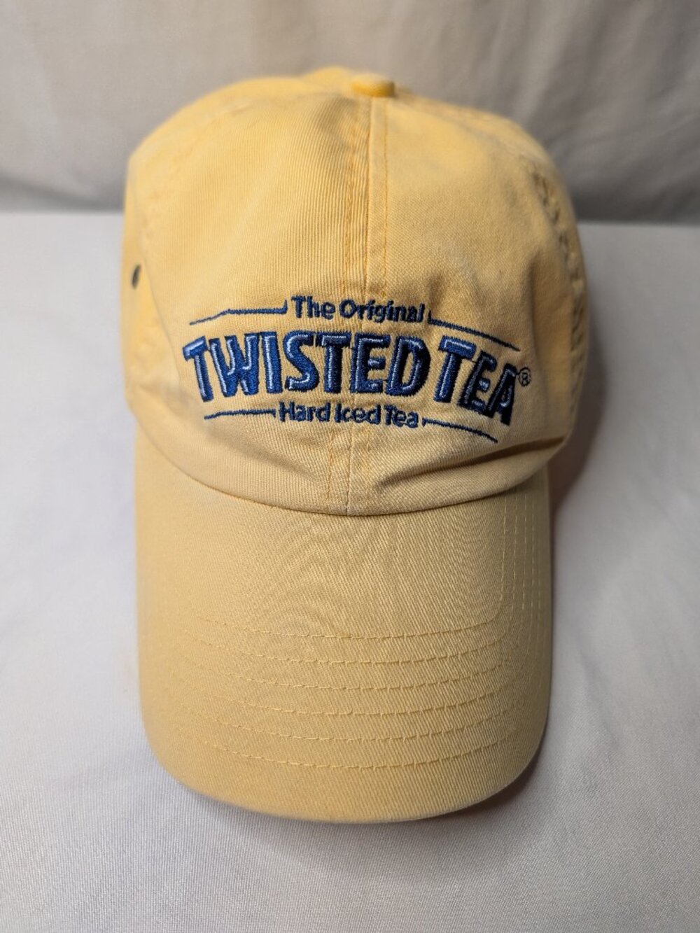 Twisted Tea Hard Iced Tea Embroidered Yellow Baseball Dad Hat Adjustable Cap